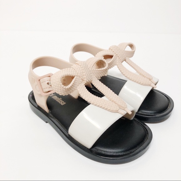 mini melissa bow sandals